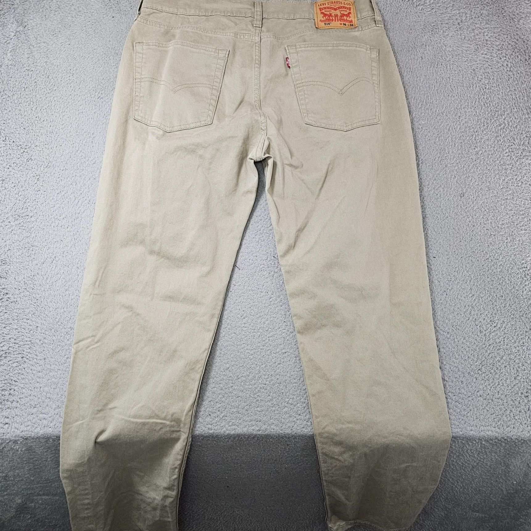 Levi's Levi's 514 Jeans Mens 36x32 Straight Leg Denim Casual Pants Beige 5-Pocket Design Zip Fly Mens Jeans Styles Vintage: No Size US 36 / EU 52 - 6 Thumbnail