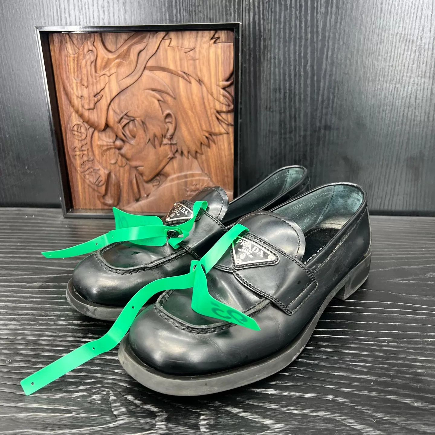 Prada PRADA Leather Glossy Loafer 36.5 New Size US 6 / IT 36 - 1 Thumbnail