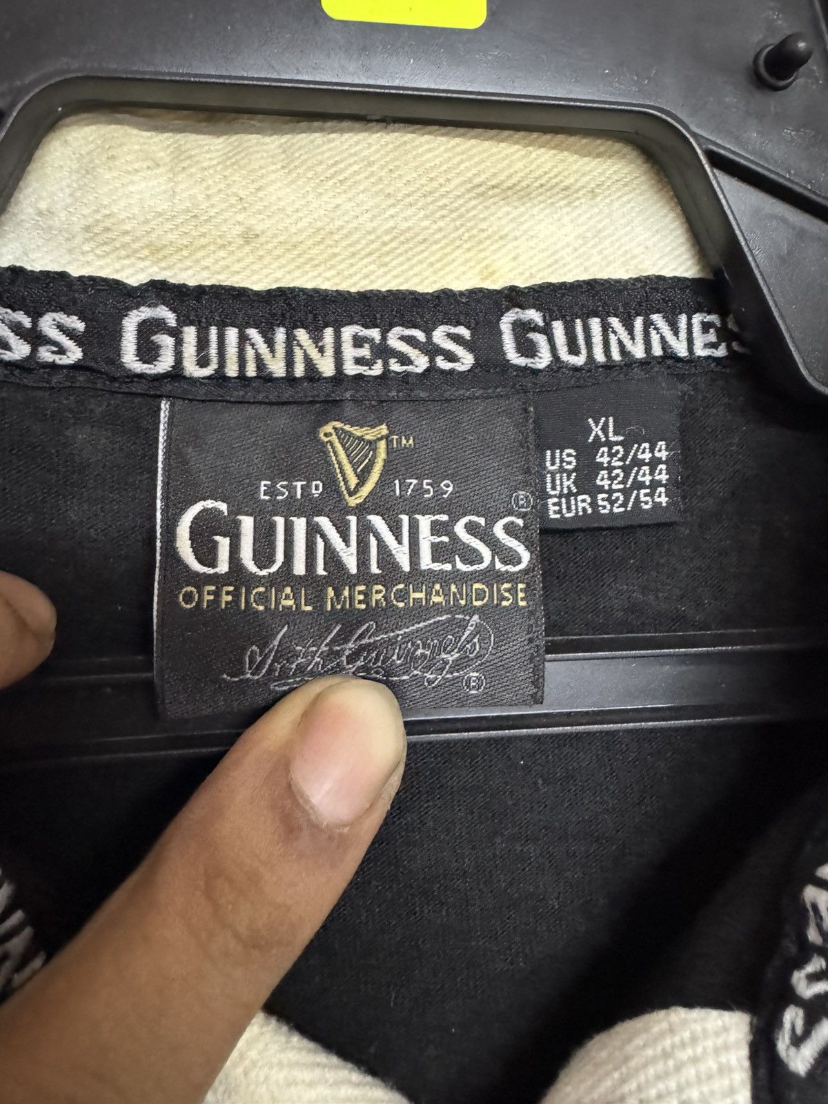 Vintage Vintage Guinness estd 1759 offical Size US XL / EU 56 / 4 - 5 Thumbnail