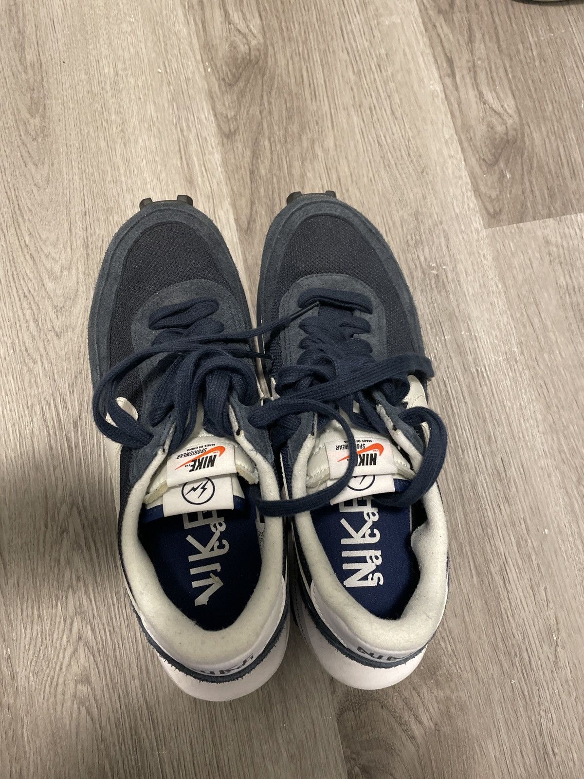 Nike × Sacai Nike x Sacai Fragement LDWaffle - Blue Void 2021 Size US 8.5 / EU 41-42 - 6 Thumbnail