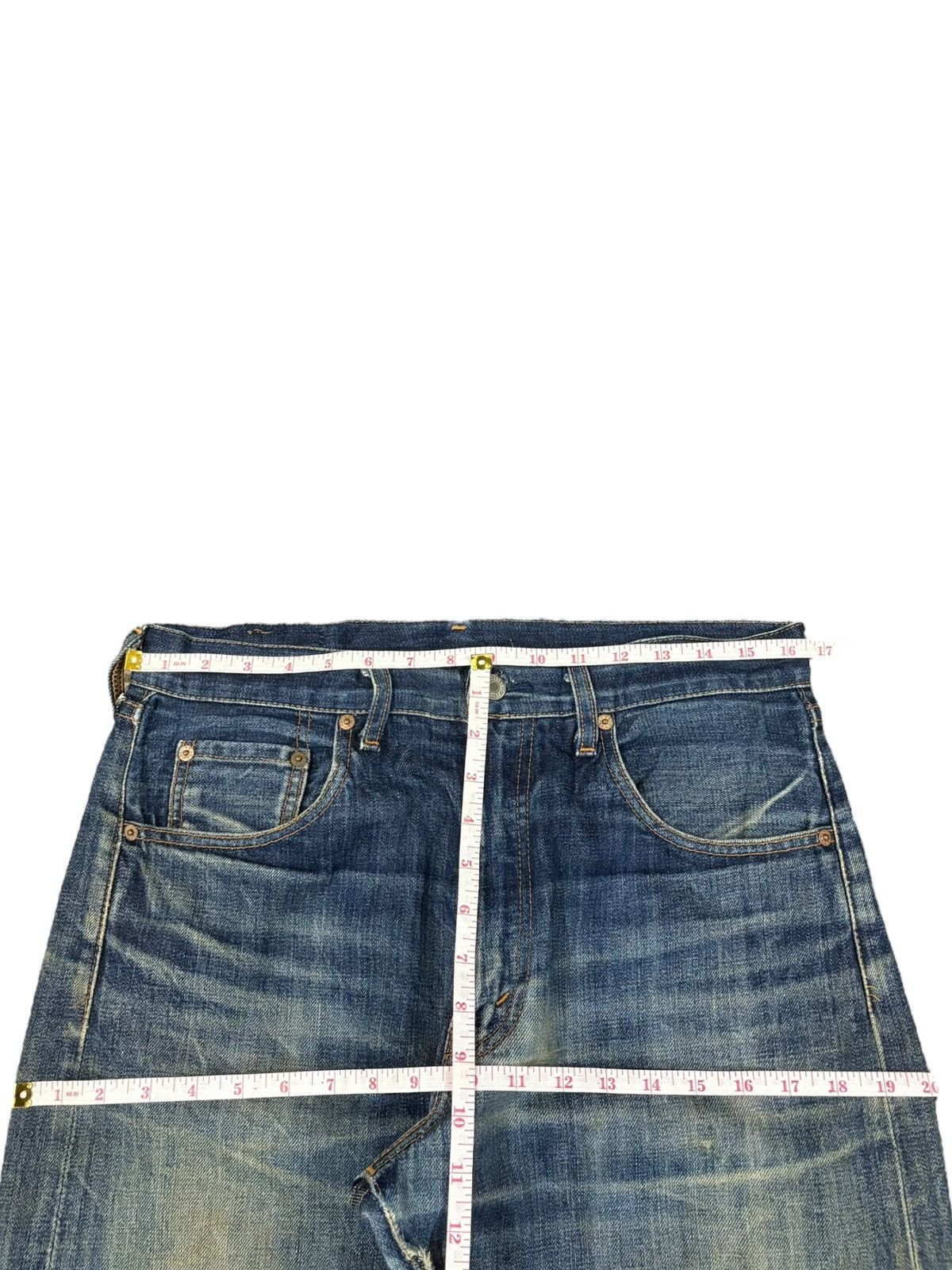 Levi's Levis 80s Levis 502 XX Big E Selvedge Distressed Baggy Jeans Size US 33 - 13 Thumbnail