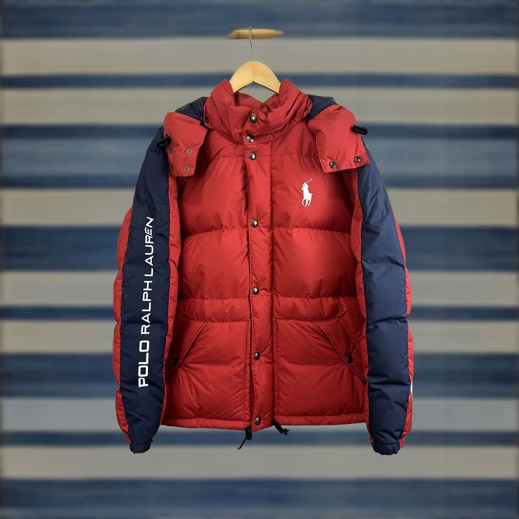 Ralph Lauren VINTAGE NWT Polo Ralph Lauren Big Pony #18 Spellout Puffer Down Hooded Coat Jacket 1XB Size US XL / EU 56 / 4 - 1 Thumbnail