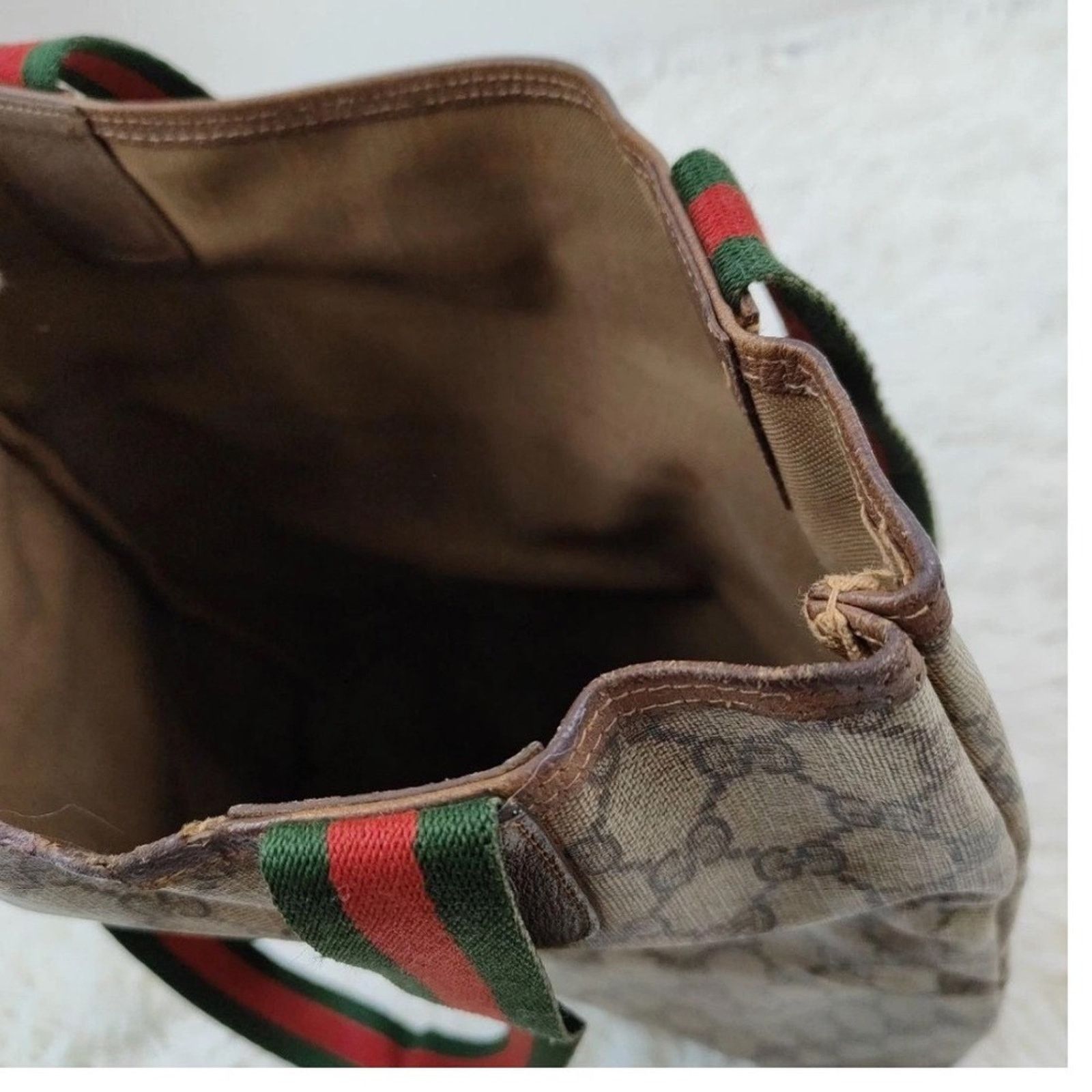 Gucci Authentic Vintage Gucci Monogram Canvas Tote Bag Size ONE SIZE - 8 Thumbnail
