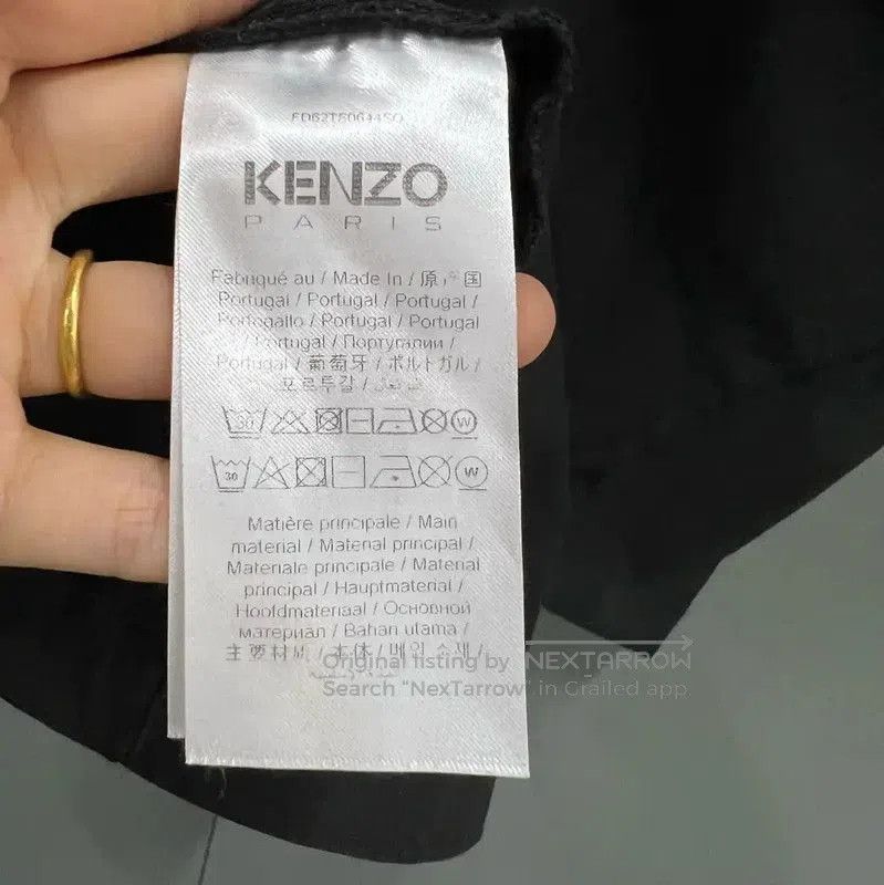 Kenzo KENZO Summer Black Cotton Logo Tee . Size M / US 6-8 / IT 42-44 - 4 Thumbnail