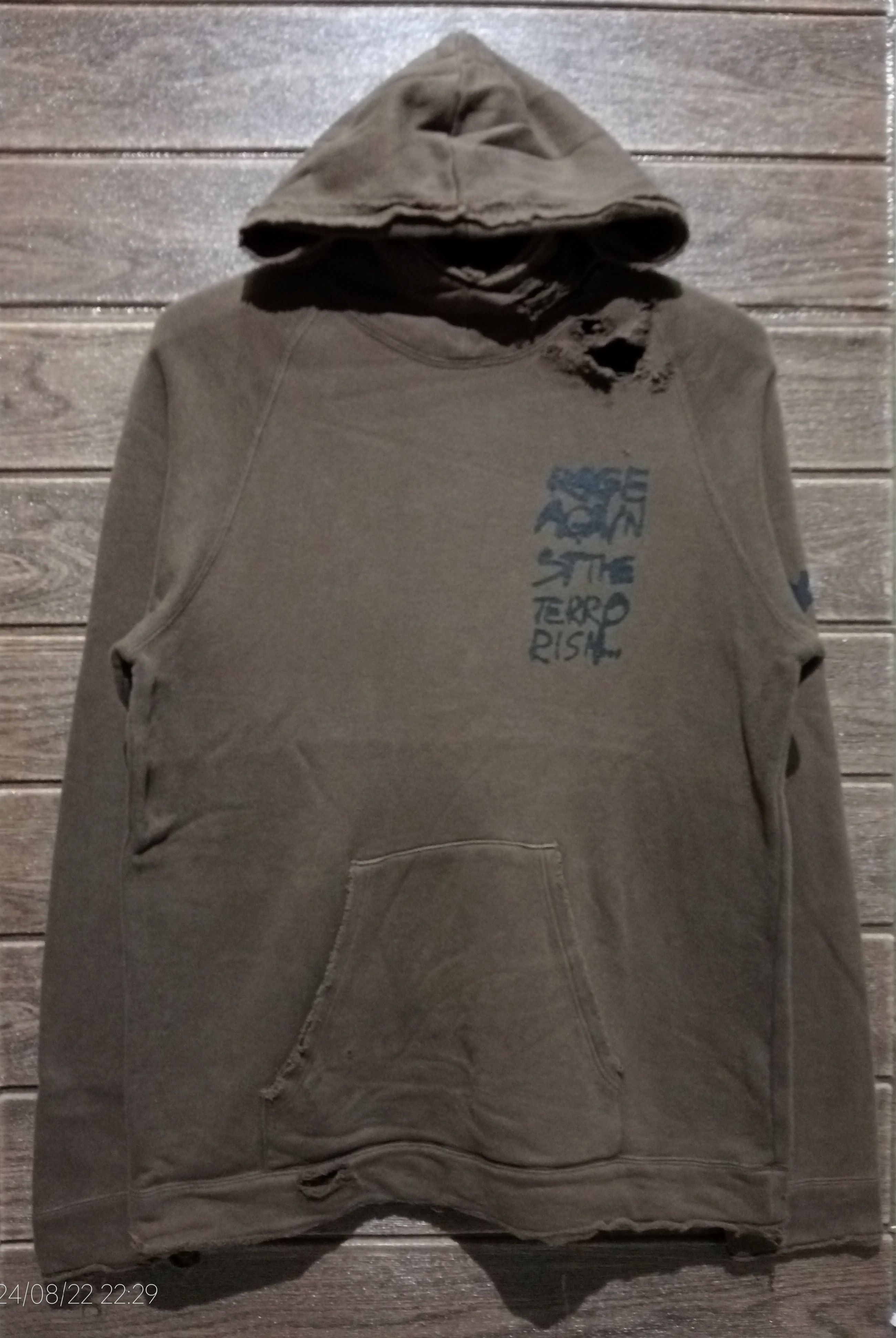 PPFM Vintage PPFM Punk Rock Distressed Design Pullover Hoodie Size US M / EU 48-50 / 2 - 1 Thumbnail
