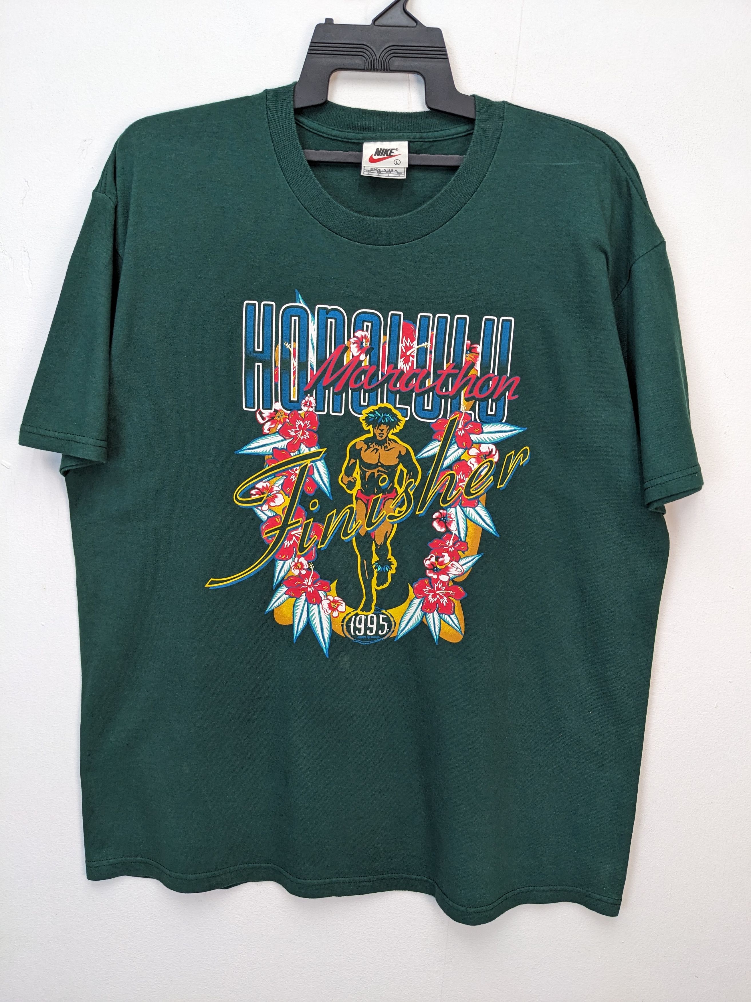 VINTAGE NIKE 1995 HONALULU MARATHON FINISHER MADE IN USA