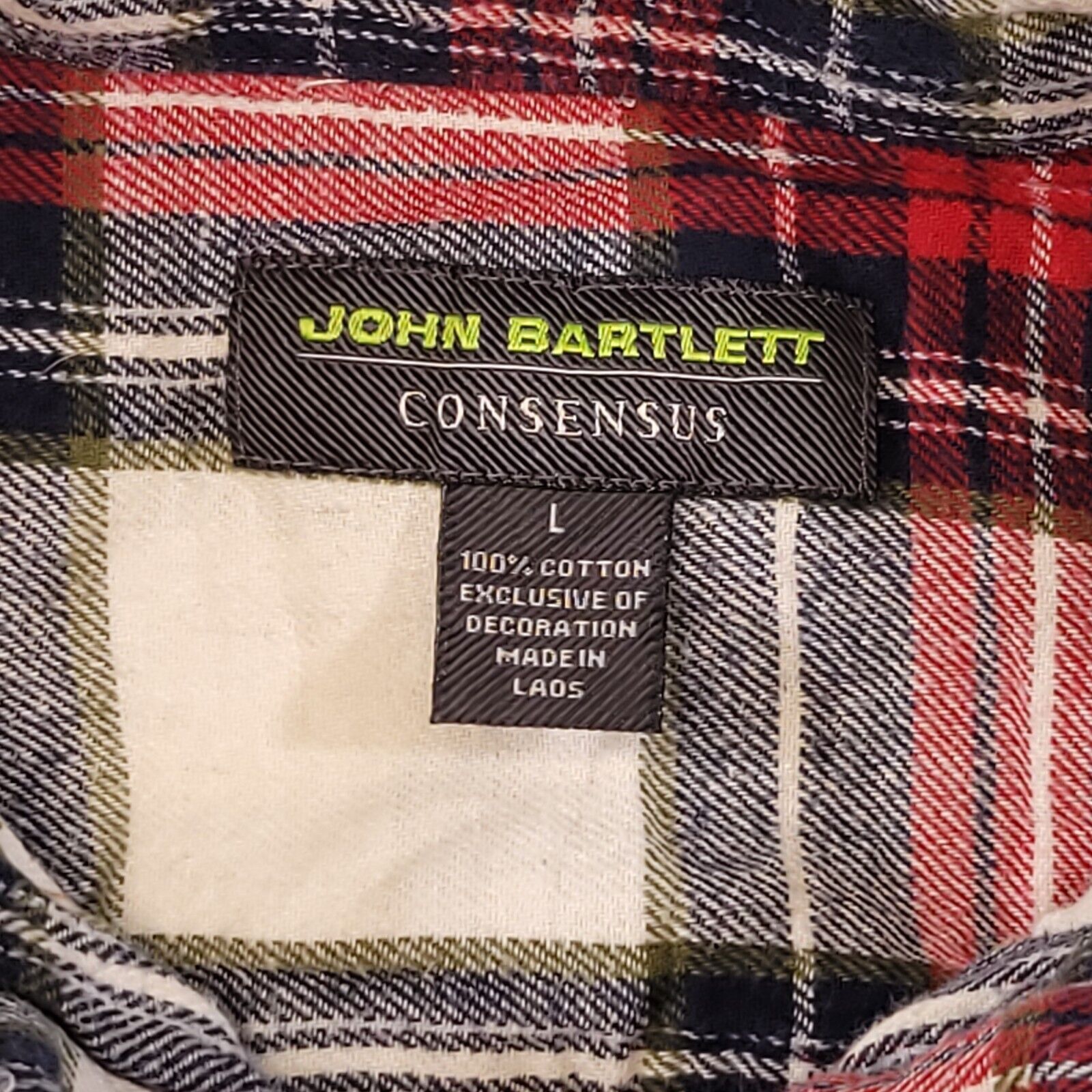 John Bartlett John Bartlett Tartan Flannel Shirt Mens Size Large L Red Size US L / EU 52-54 / 3 - 3 Thumbnail