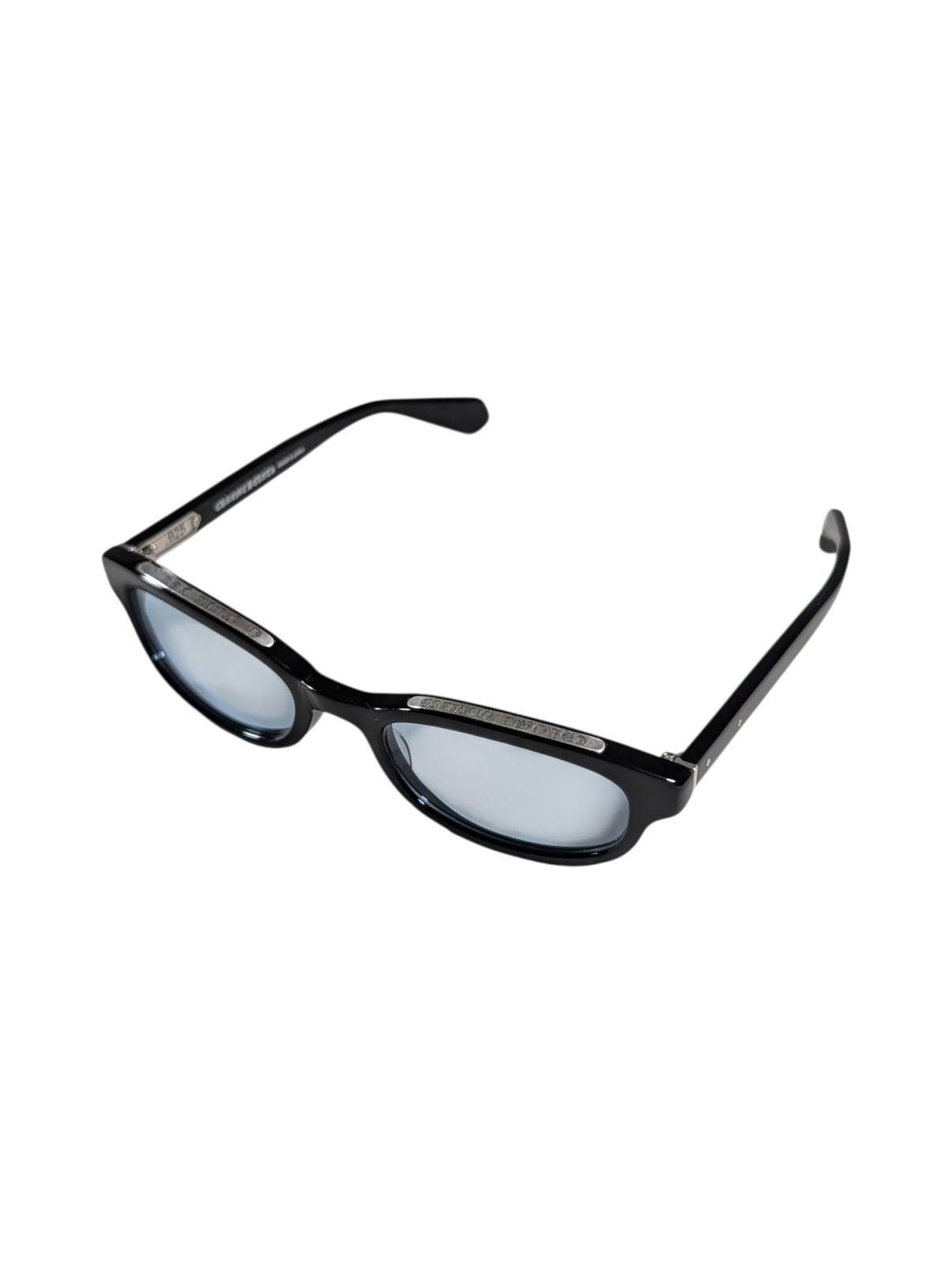 Chrome Hearts Lowrider Glasses Black Glossy Blue Tint Size ONE SIZE - 1 Thumbnail
