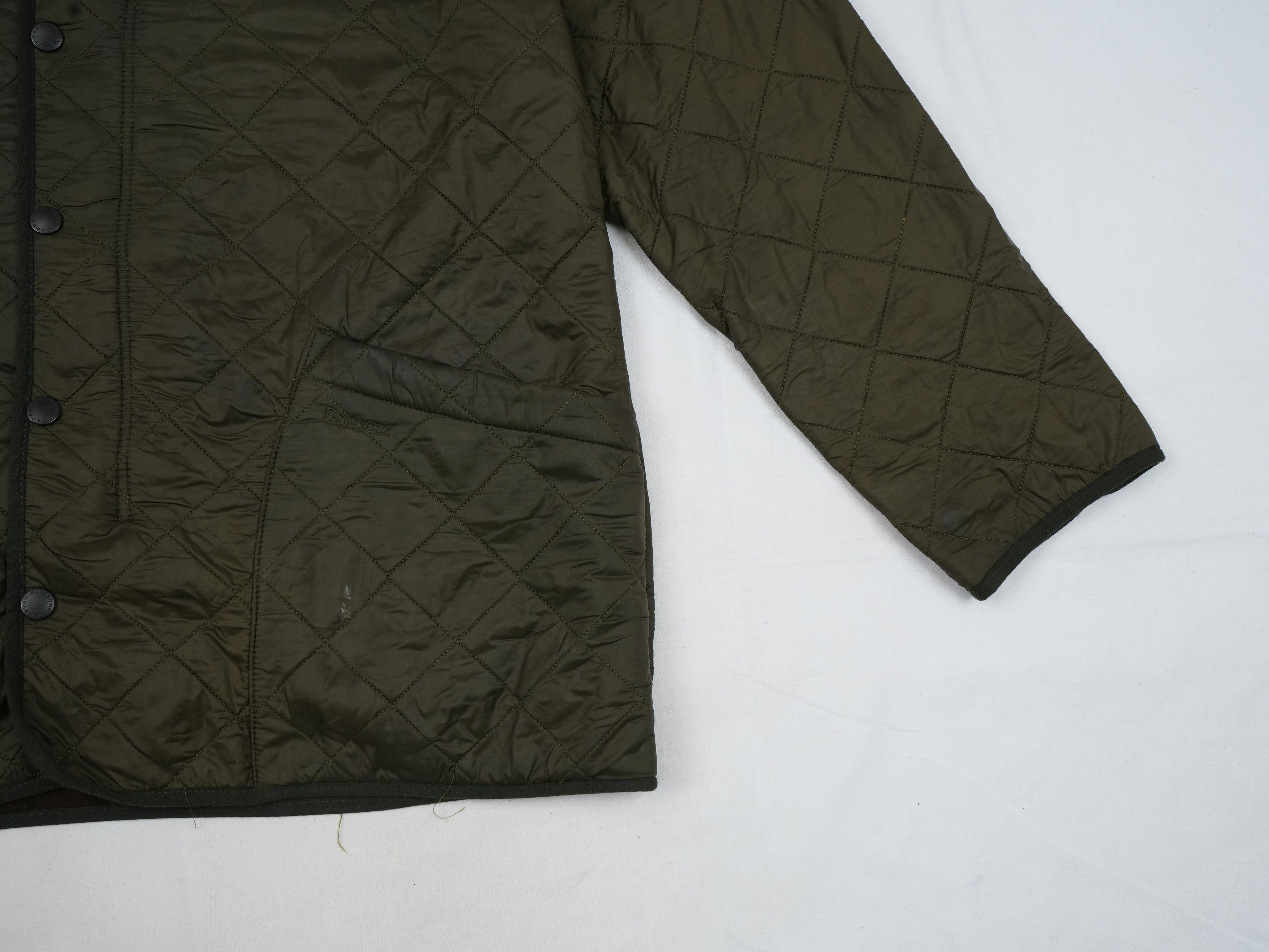 Barbour Olive Barbour Heritage Liddesdale Diamond Quilting Jacket Size US M / EU 48-50 / 2 - 3 Thumbnail
