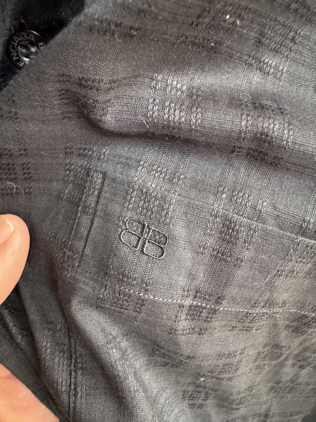 Balenciaga VINTAGE BALENCIAGA GARMENT BLACK SHIRT Size US M / EU 48-50 / 2 - 3 Thumbnail
