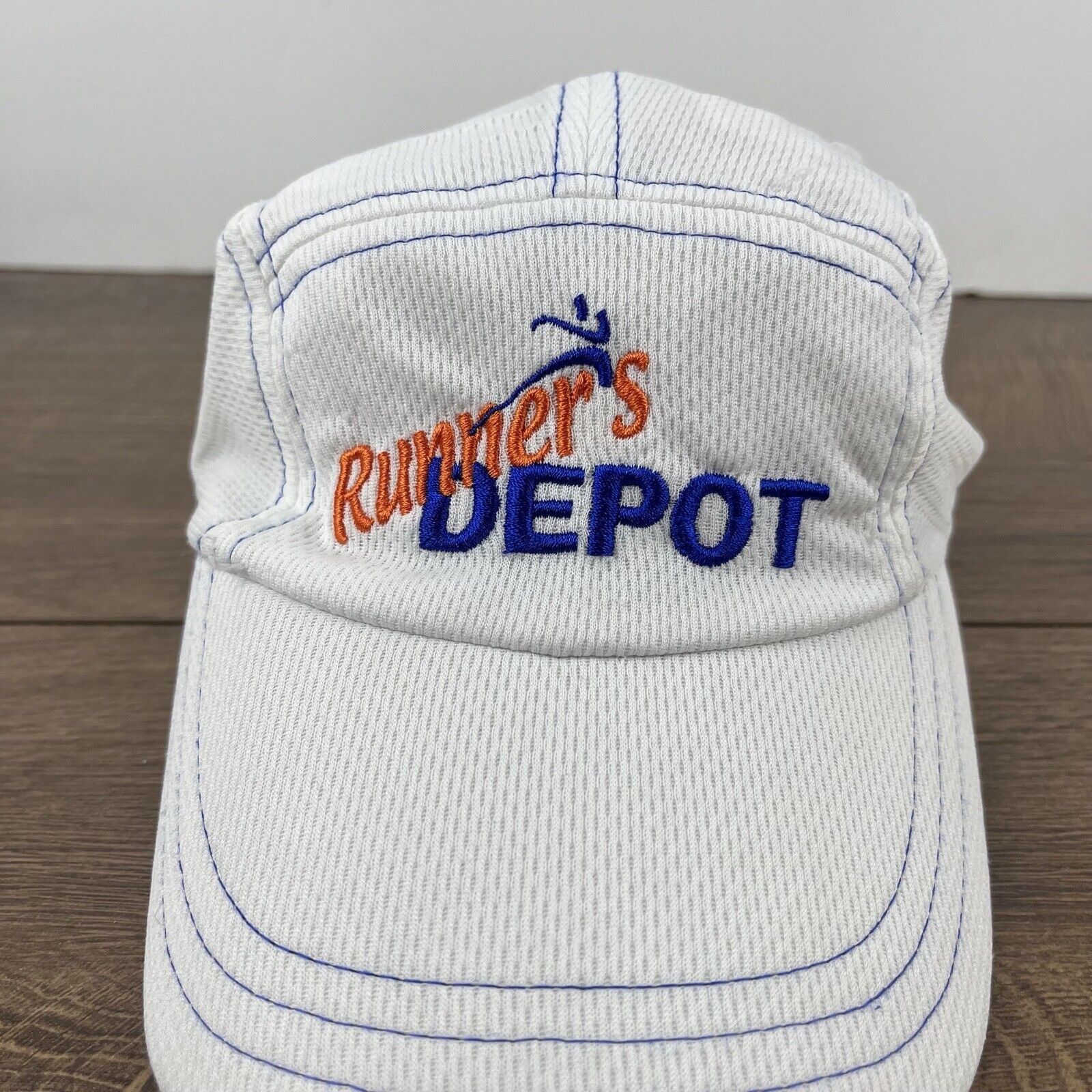 Other Runners Depot Hat Running Hat White Adjustable Hat White Adu Size ONE SIZE - 8 Thumbnail