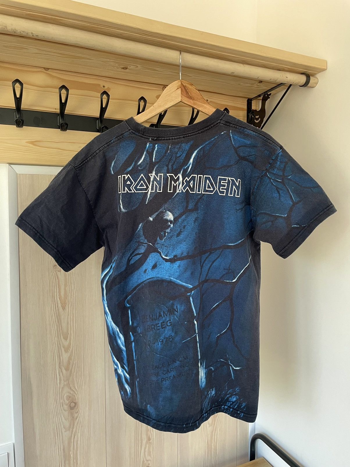 Iron Maiden × Vintage Rare Iron Maiden Overprint Vintage AOP T-Shirt Size US L / EU 52-54 / 3 - 2 Thumbnail