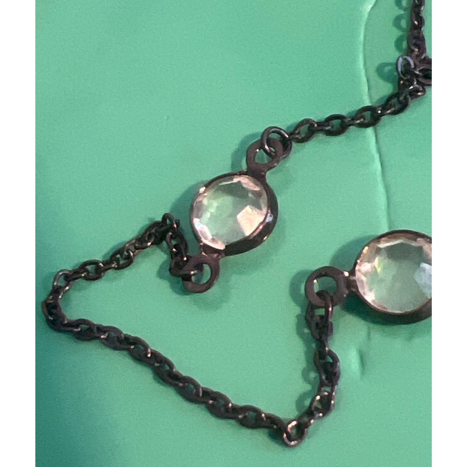Other Dark Copper Tone Clear Crystal Stations Cross Rhinestones Ca Size ONE SIZE - 2 Thumbnail