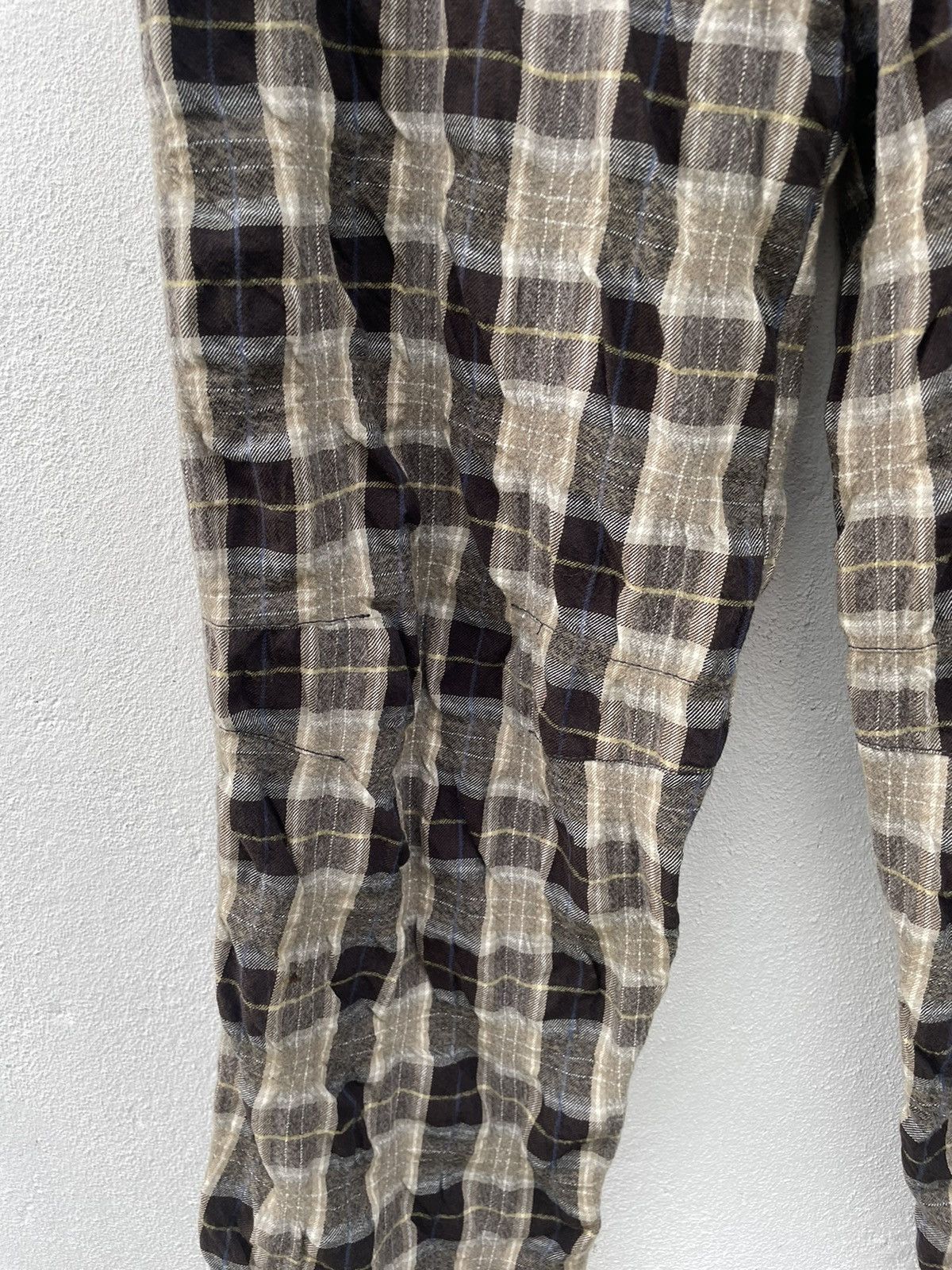 If Six Was Nine × Kenzo Kenzo Homme Checked Long Zipper Back Side Pants Size US 38 / EU 54 - 8 Thumbnail