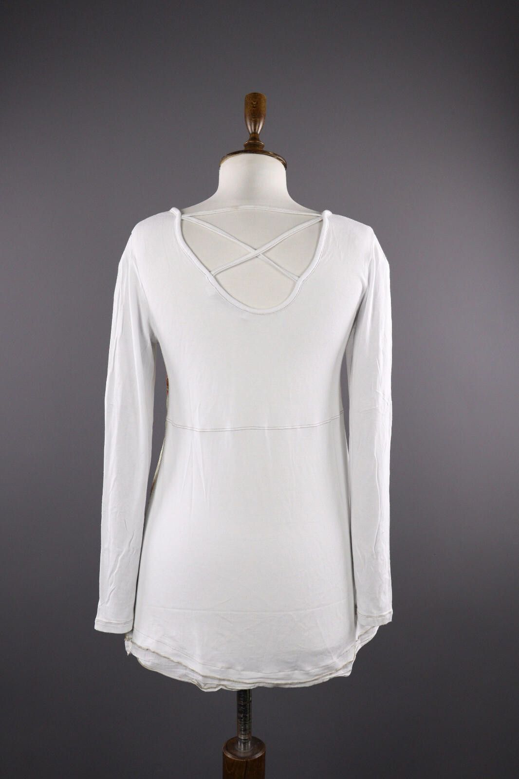 Designer Elisa Cavaletti Sono Italiano Floral Summer Top Shirt L Size M / US 6-8 / IT 42-44 - 5 Thumbnail
