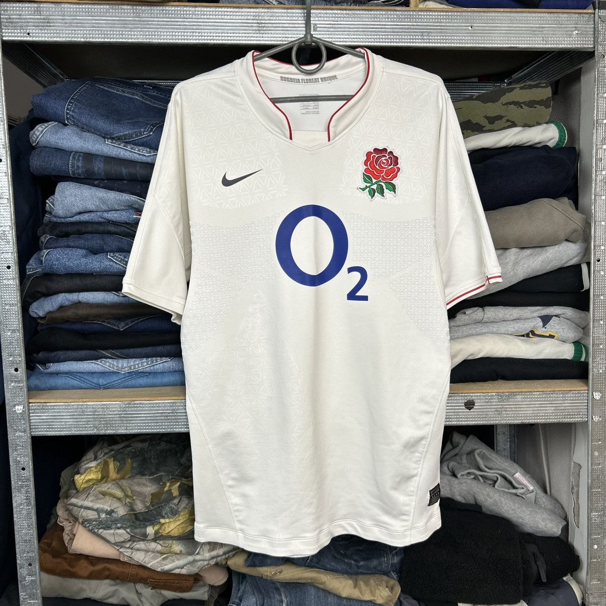 Nike Mens Nike England Rugby O2 big logo jersey size L Size US L / EU 52-54 / 3 - 1 Thumbnail