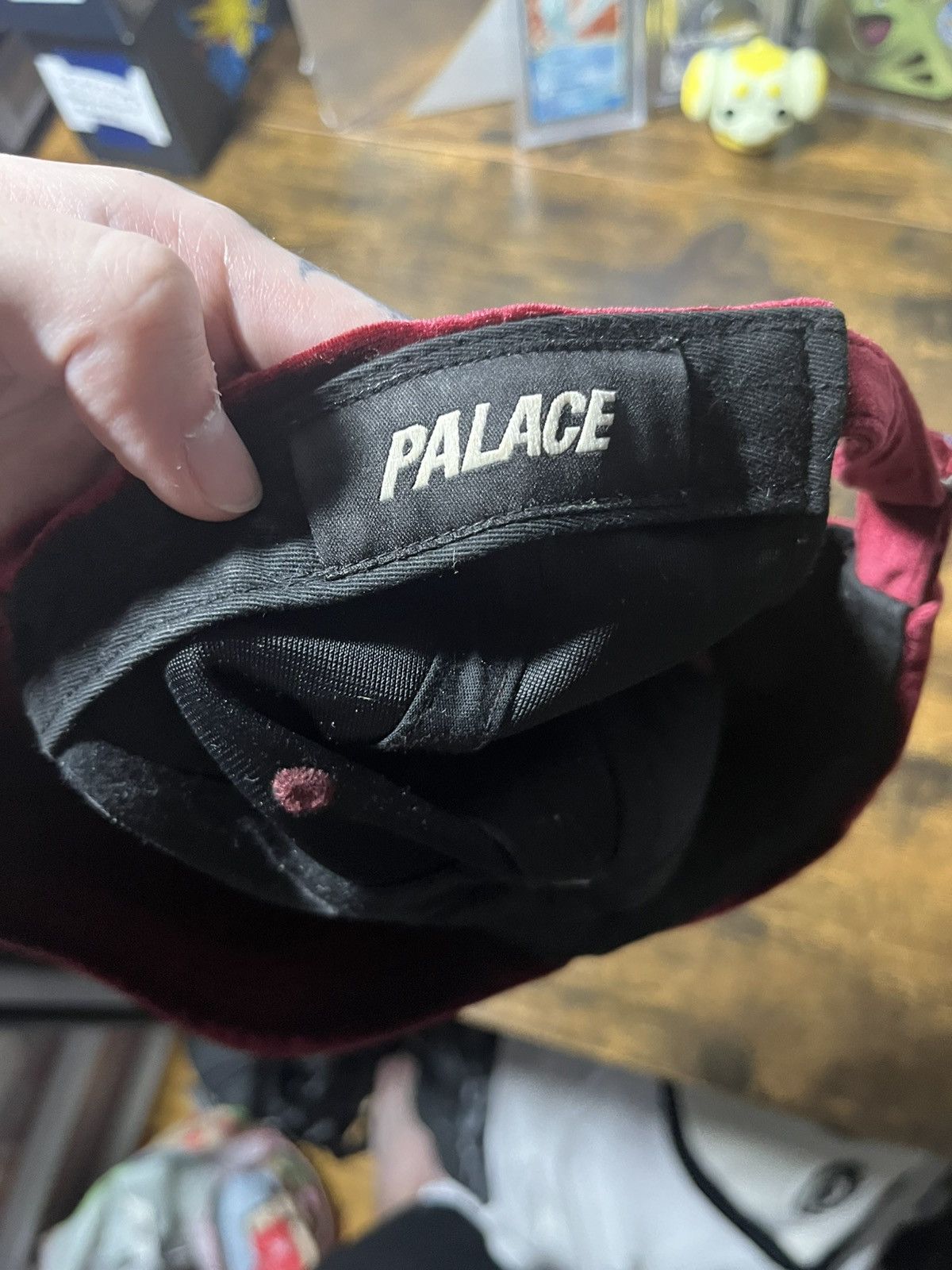 Palace Palace velvet hat red Size ONE SIZE - 4 Thumbnail