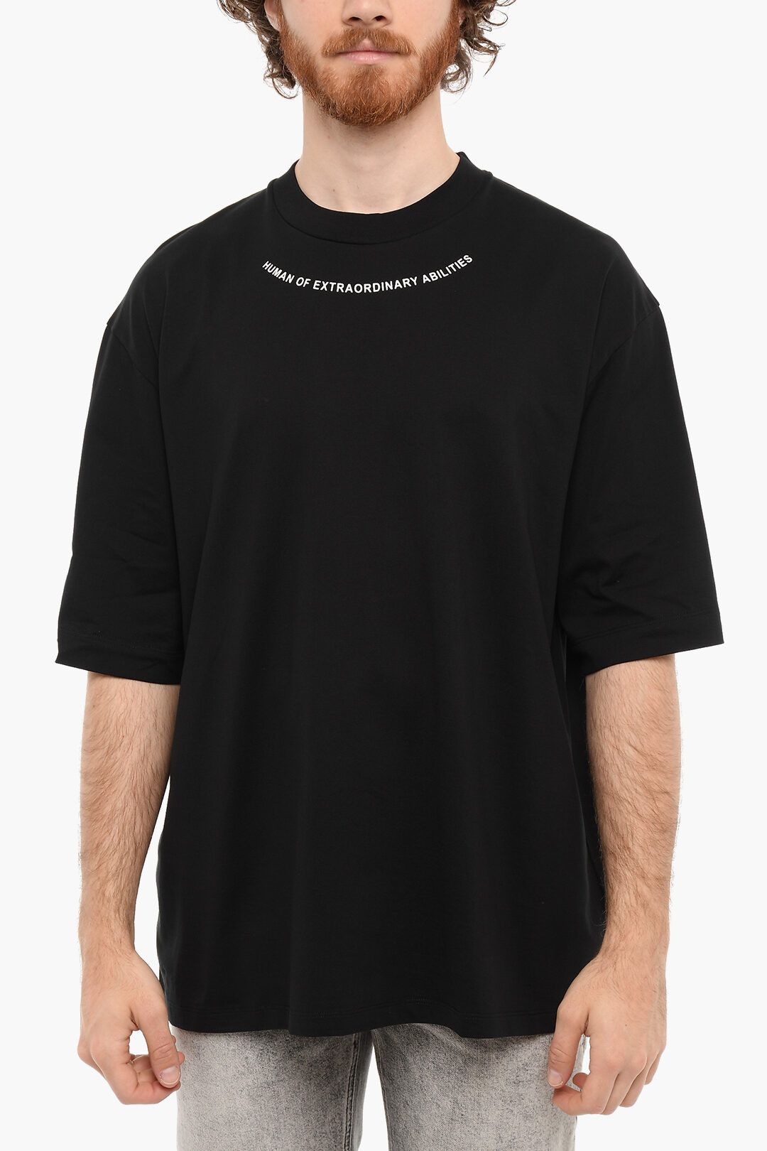 Neil Barrett T-shirt girocollo con logo frontale 024705 main image 0