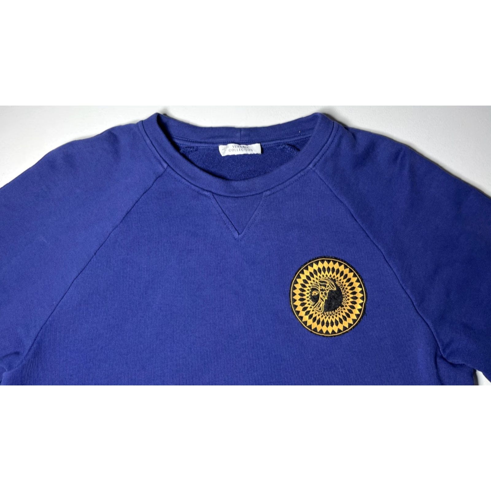 Vintage VINTAGE Versace Collection Sweatshirt Crewneck Men’s S Blue Logo Jersey Cotton Pullover Size US S / EU 44-46 / 1 - 6 Thumbnail