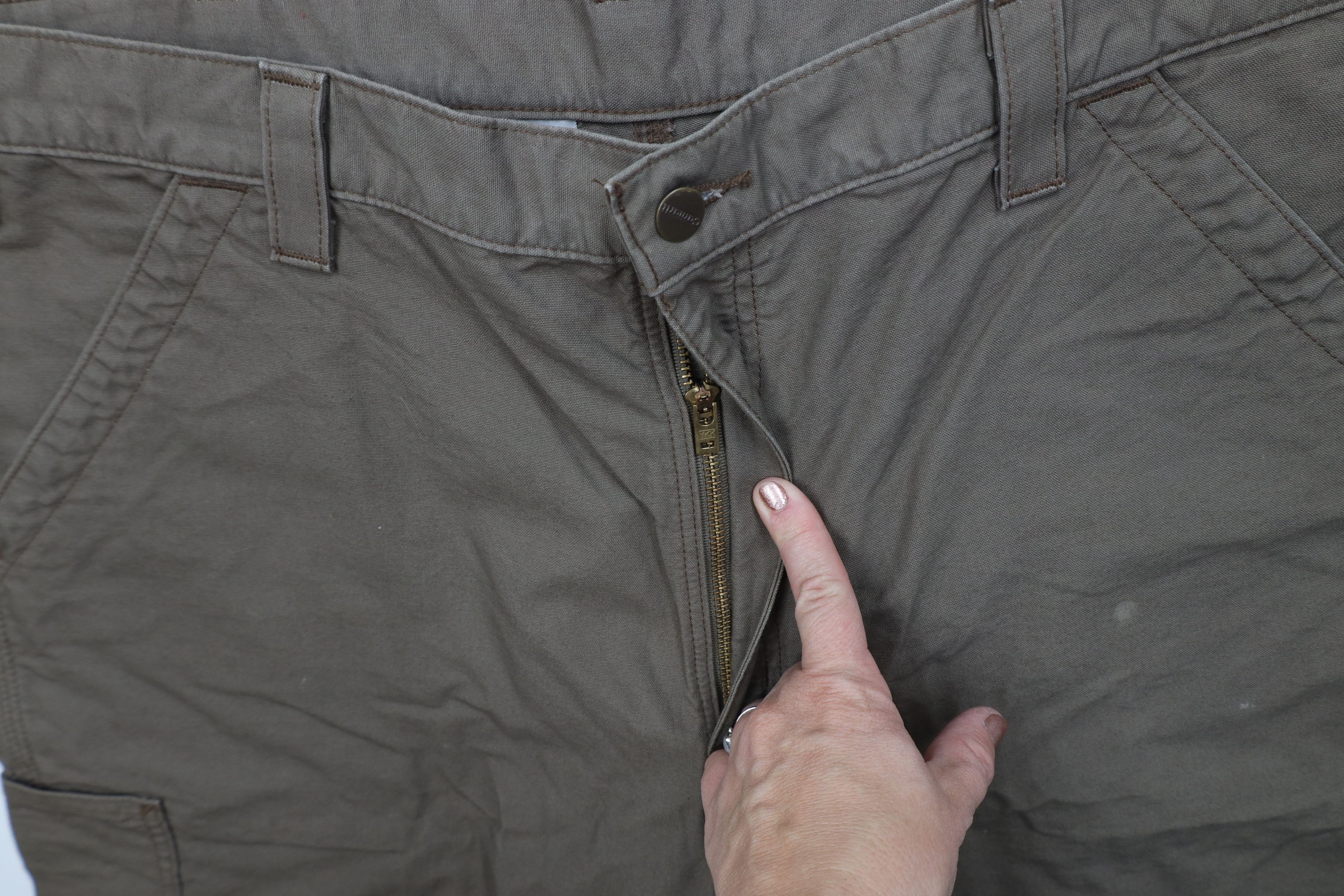 Carhartt Vintage Y2K Carhartt Relaxed Dungaree Shorts Light Brown Size US 40 / EU 56 - 7 Thumbnail