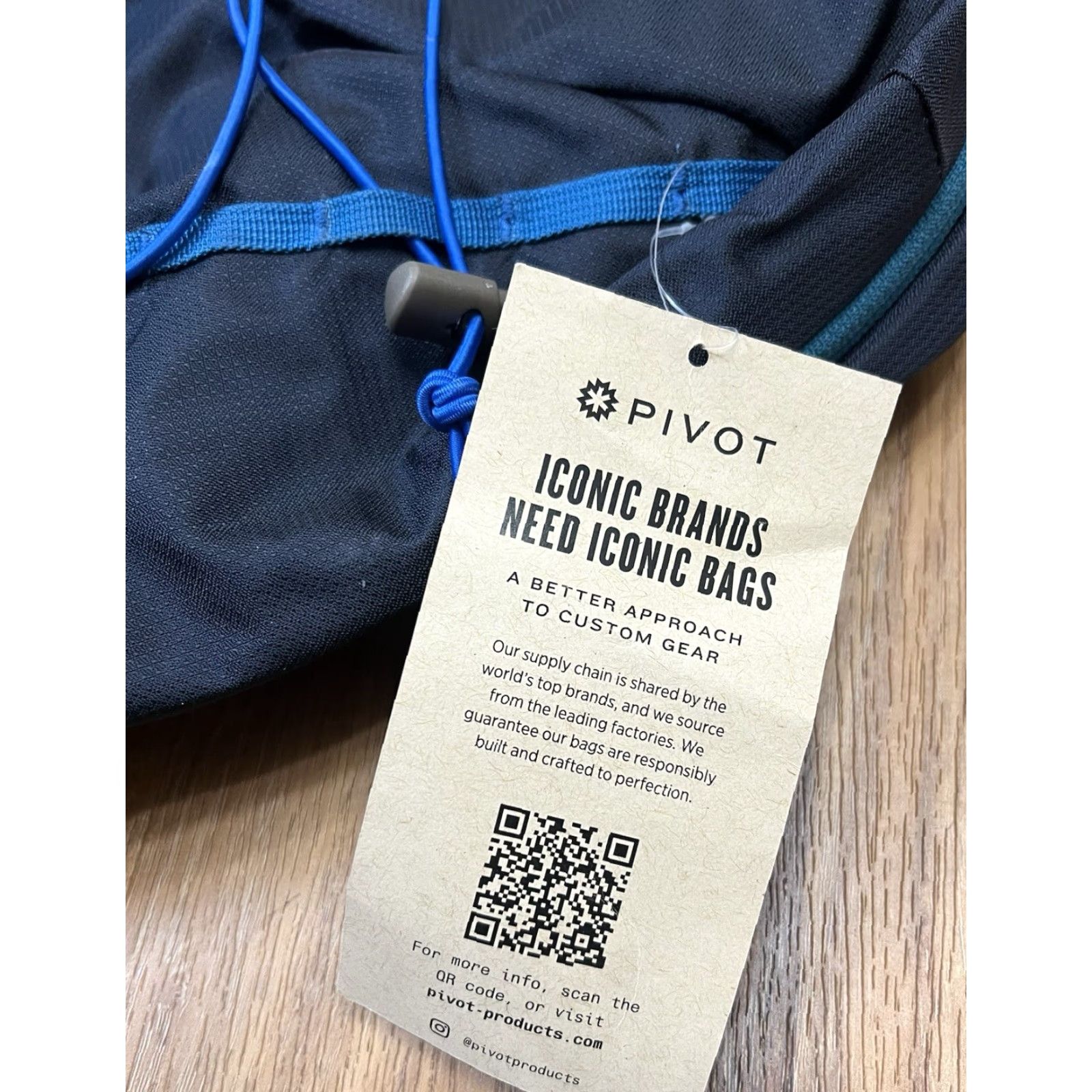 Vintage Pivot Backpack 16” X 8” Multipurpose Light Day Pack School Campus Blue Nylon Straps Unisex Adults Travel Kid/Adult (NWT) Size ONE SIZE - 6 Thumbnail