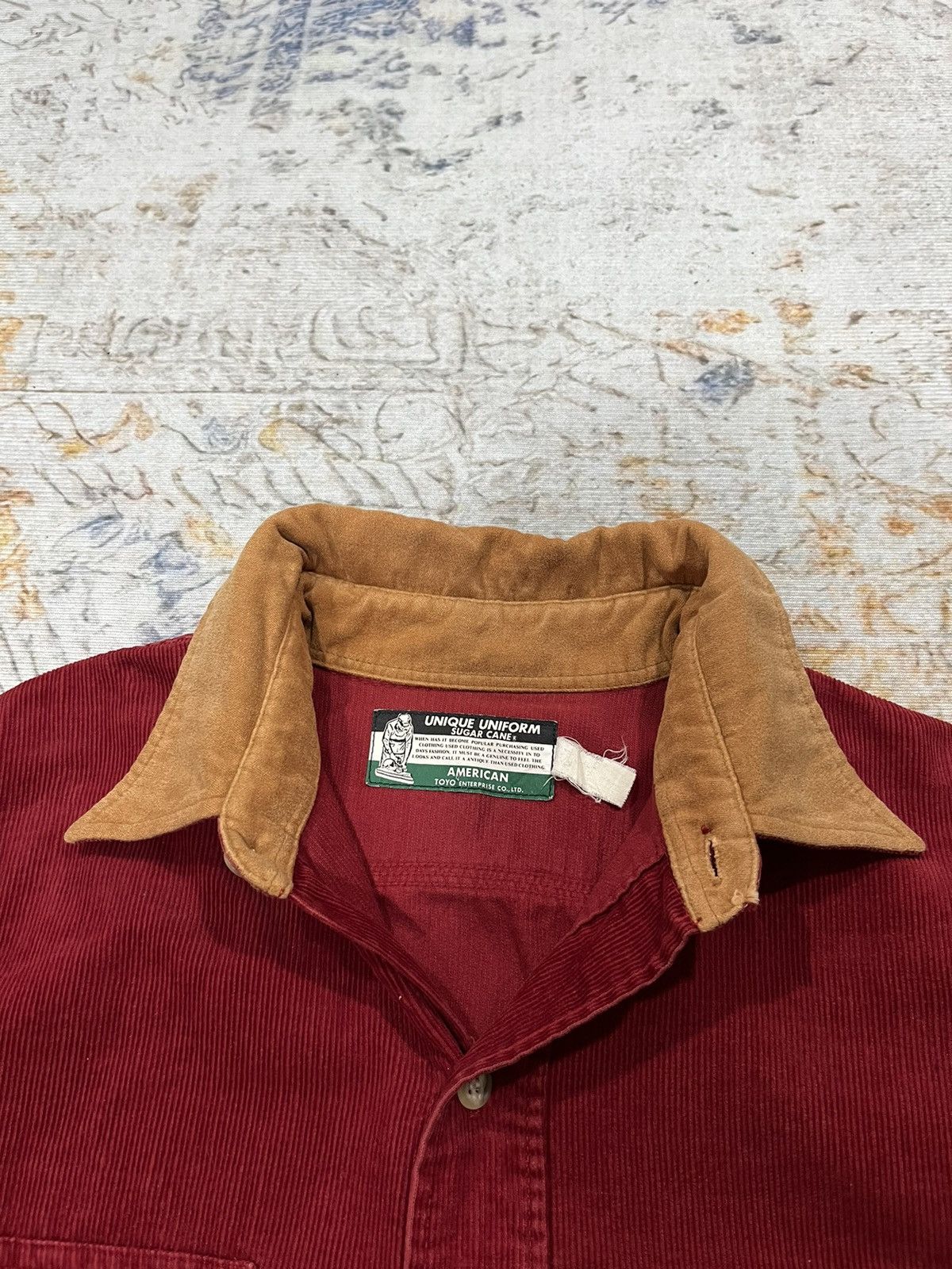 Sugar Cane Sugar Cane Unique Uniform Corduroy Suede Collar Size US XL / EU 56 / 4 - 3 Thumbnail