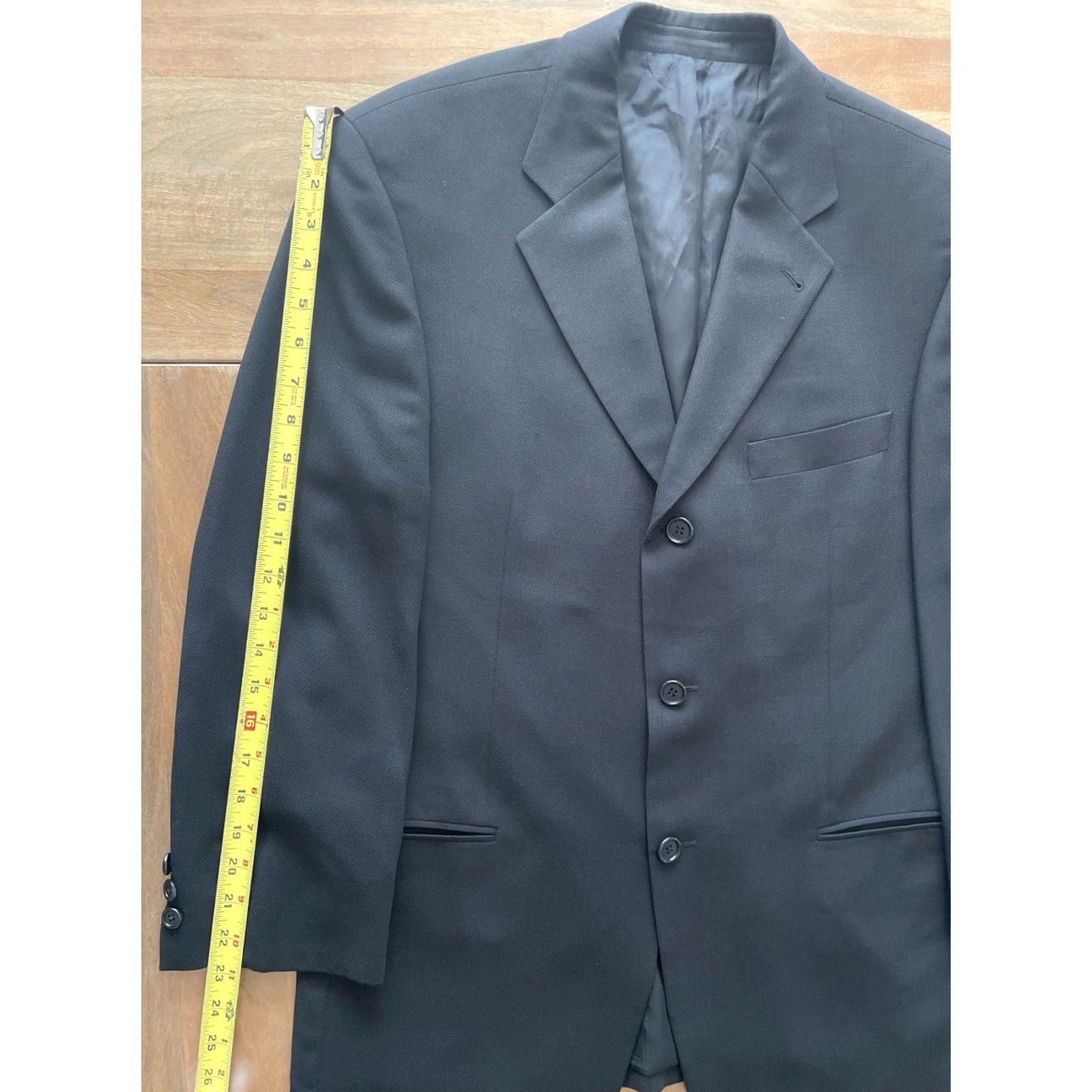 Hugo Boss HUGO BOSS Black Einstein Sport Jacket Blazer Mens Size 42R Luxury Designer Size 42R - 8 Thumbnail