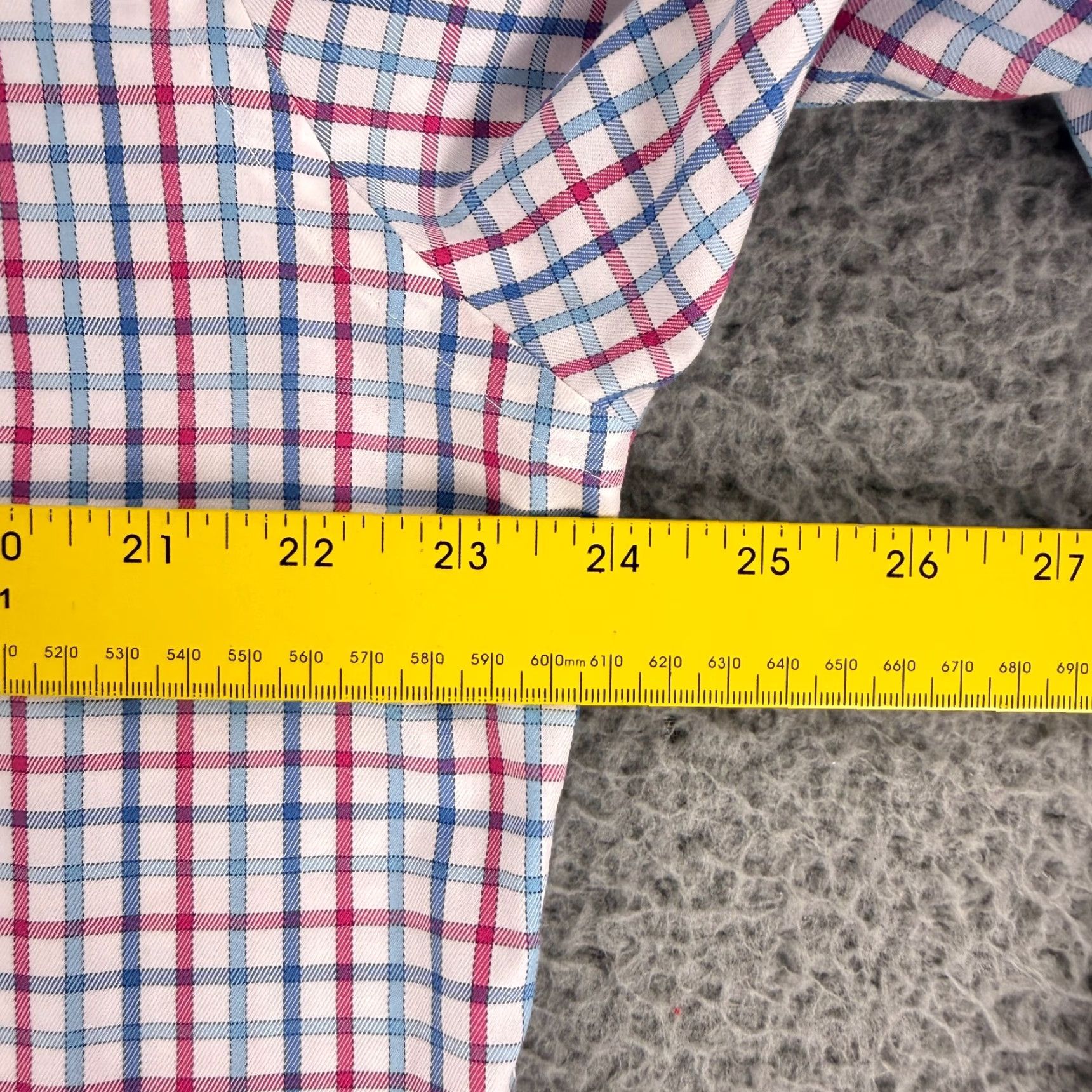 Peter Millar Peter Millar Button-Down Shirt Mens Large Blue Plaid Nanoluxe Long Sleeve Cotton Size US L / EU 52-54 / 3 - 5 Thumbnail