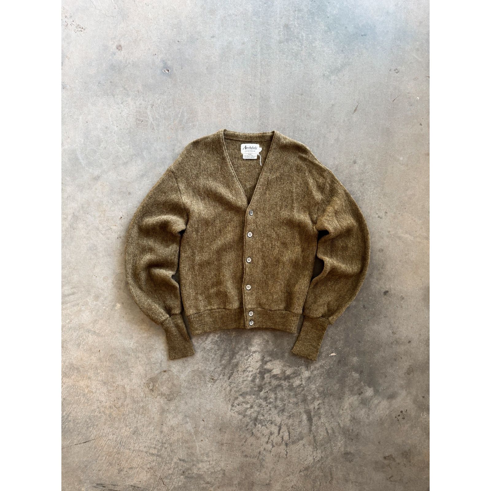 Vintage 1970s Archdale Sportswear Wool/Alpaca Cardigan Size L Size L / US 10 / IT 46 - 1 Thumbnail