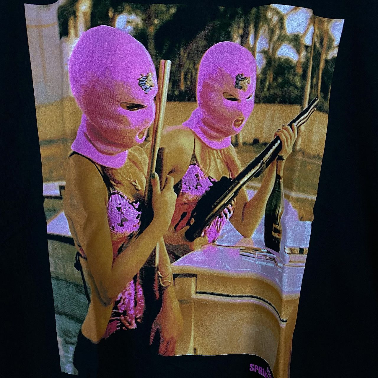 Online Ceramics X A24 SPRING BREAKERS 10TH ANNIVERSARY SKI MASK TEE Size US XXL / EU 58 / 5 - 2 Thumbnail