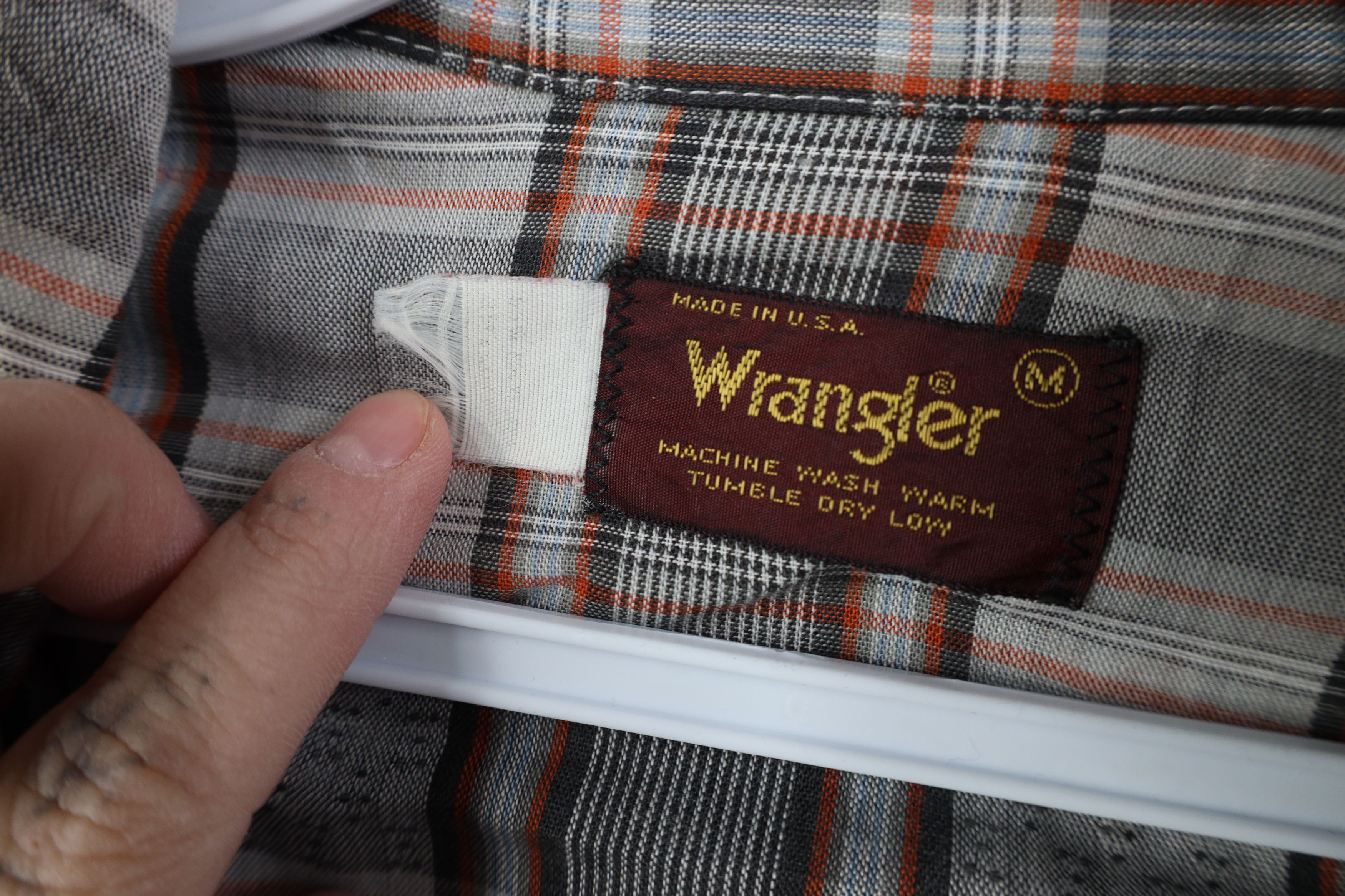 Wrangler Vintage 70s Wrangler Cowboy Pearl Snap Button Shirt USA Size US M / EU 48-50 / 2 - 10 Thumbnail