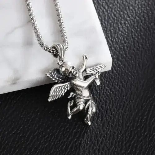 Jewelry × Vintage Gothic Devil Skull Angel Necklace Size ONE SIZE - 3 Thumbnail