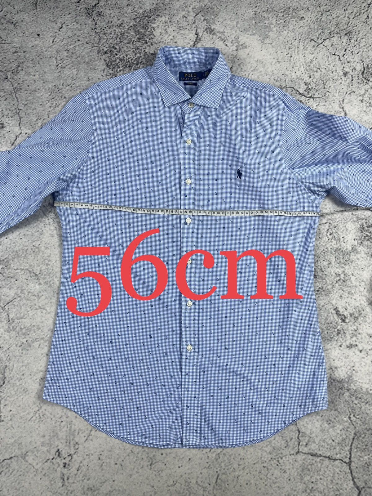 Polo Ralph Lauren Polo Ralph Lauren L Slim Fit Anchor Print Shirt Classic egv Size US L / EU 52-54 / 3 - 8 Thumbnail