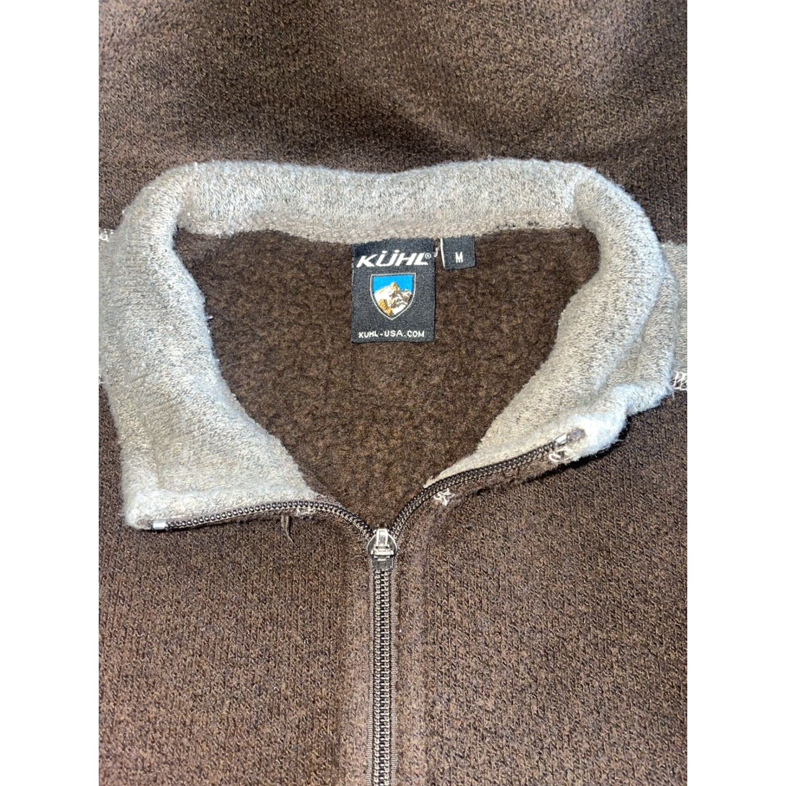 Vintage Kuhl Alfpaca Fleece Acrylic Blend Zip Down Jacket Mens M Brown Beige Hiking Coat Jacket Mens Size US M / EU 48-50 / 2 - 4 Thumbnail