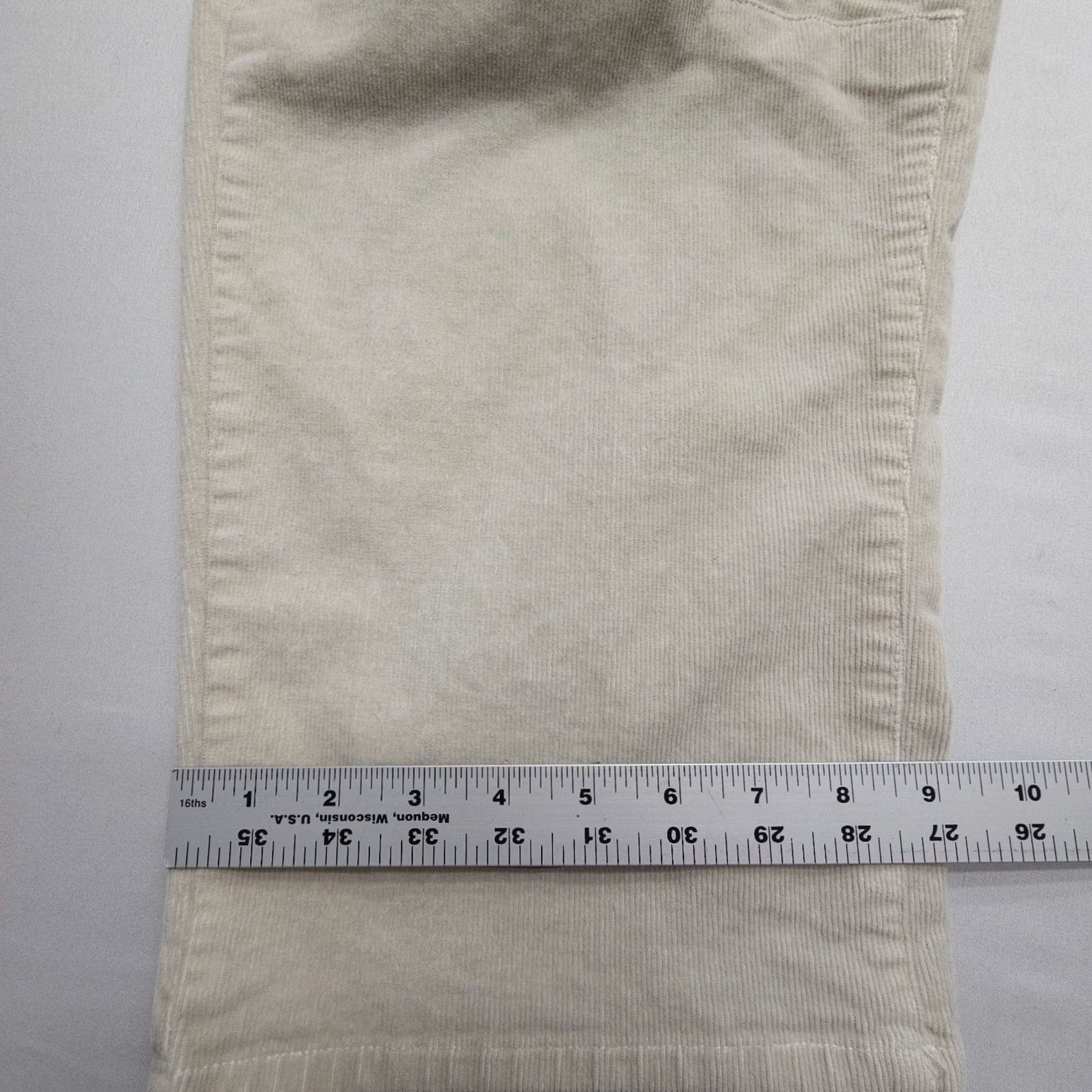Nili Lotan Nili Lotan Shon Pants Womens 8 Corduroy Bone High Rise Baggy Wide Leg USA Size 30" / US 8 / IT 44 - 6 Thumbnail