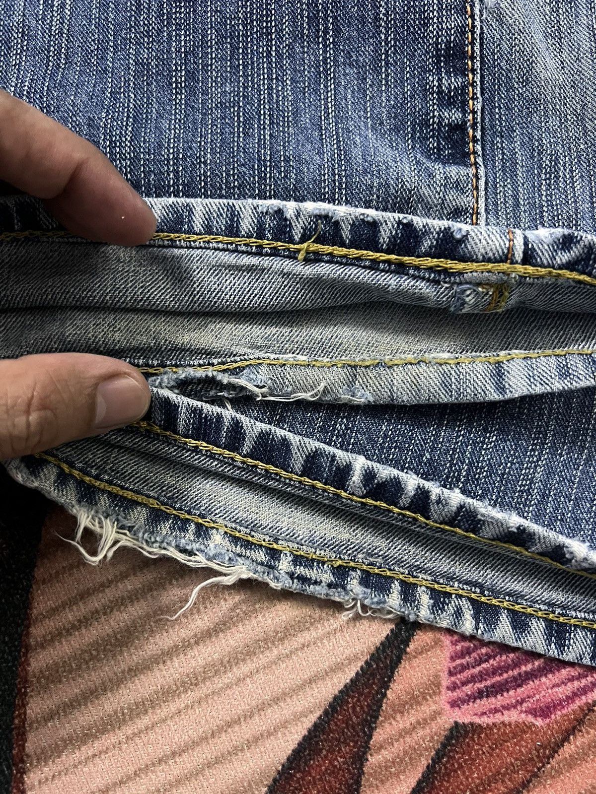 Edwin × If Six Was Nine × Japanese Brand 💥FLARE💥 VINTAGE EDWIN 505 DISTRESSED JEANS VERY RARE Size US 29 - 7 Thumbnail