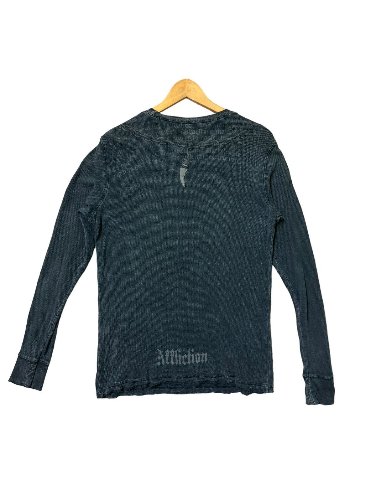Affliction Vintage Y2K Affliction Skeleton Chains Long Sleeve Size US M / EU 48-50 / 2 - 2 Thumbnail