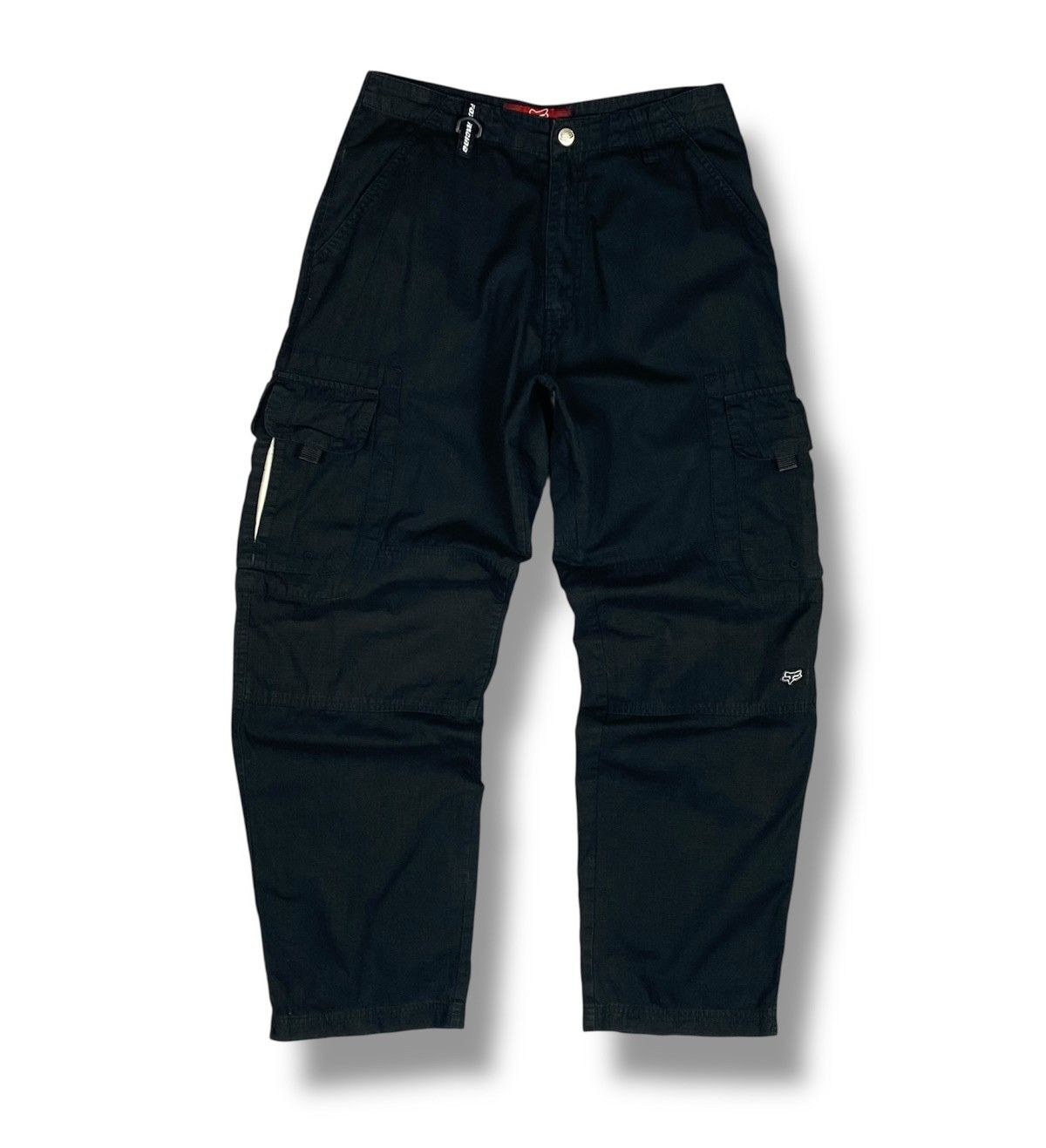 Fox Racing Fox Racing Black Cargo Pants Size 30 Y2K Made In Hong Kong Size US 30 / EU 46 - 1 Thumbnail