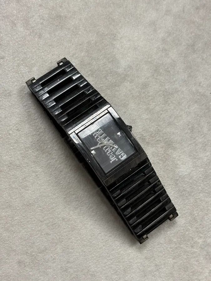 Jean Paul Gaultier 2000s Jean Paul Gaultier Black Rail Watch Size ONE SIZE - 6 Thumbnail