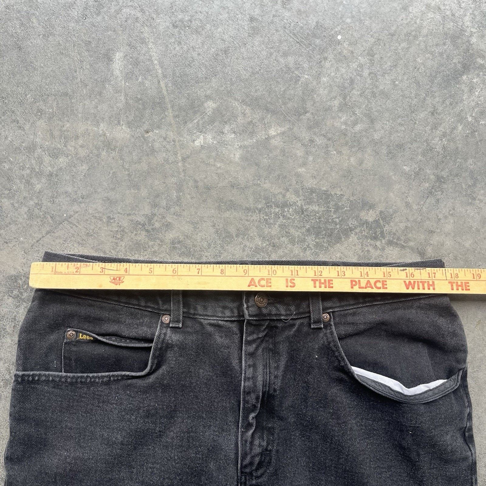 Lee Vintage Black Lee Jeans Men’s 36 X 30 Dark Wash Western Work Size US 36 / EU 52 - 3 Thumbnail