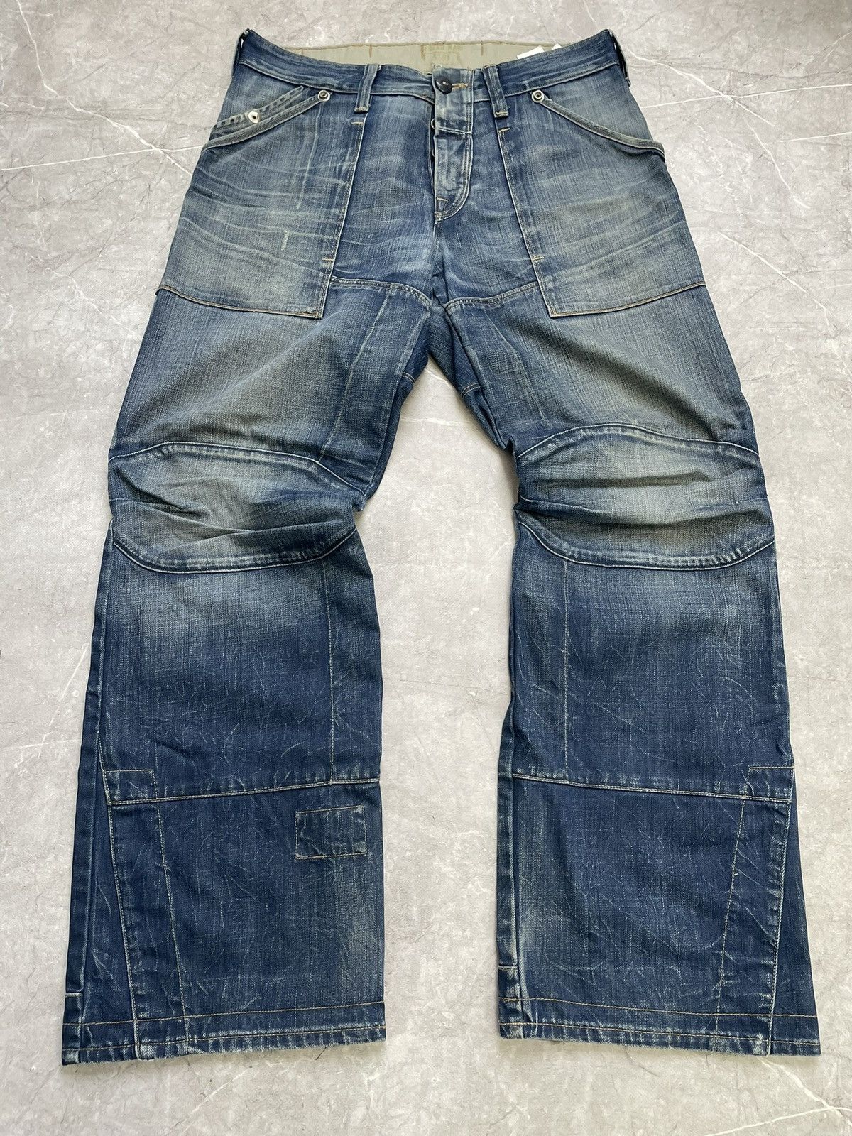 G-Star G Star Raw baggy wide leg Junya Watanabe style jeans pants Size US 33 - 2 Thumbnail