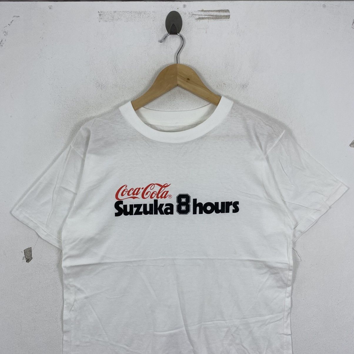 Vintage Vtg 90s Coca-Cola Suzuka 8 Hours Racing T-Shirt White Small Size US S / EU 44-46 / 1 - 3 Thumbnail