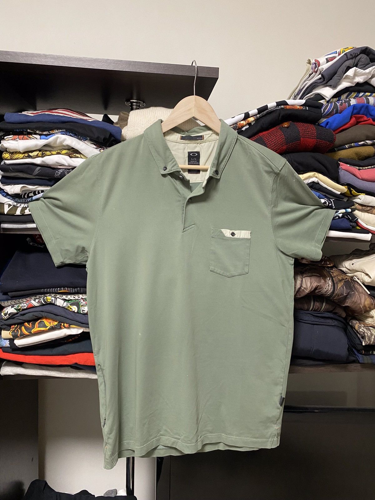 Oakley × Vintage Vintage Oakley Logo Green Tee Size US M / EU 48-50 / 2 - 2 Thumbnail