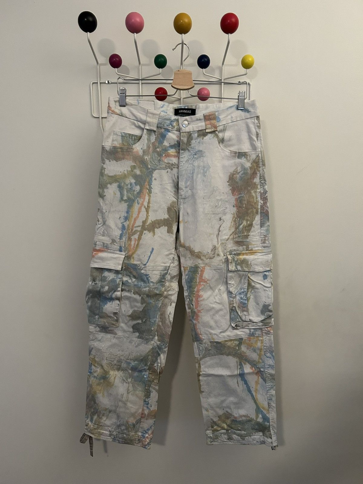 image of Nahmias Oil Spill 90's Cargos in Oil Blue, Men's (Size 32)