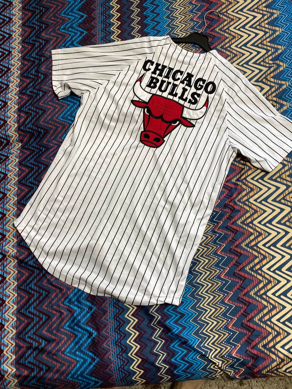 Vintage Vintage shirt striped Basketball Collection Chicago big logo Size US M / EU 48-50 / 2 - 11 Thumbnail