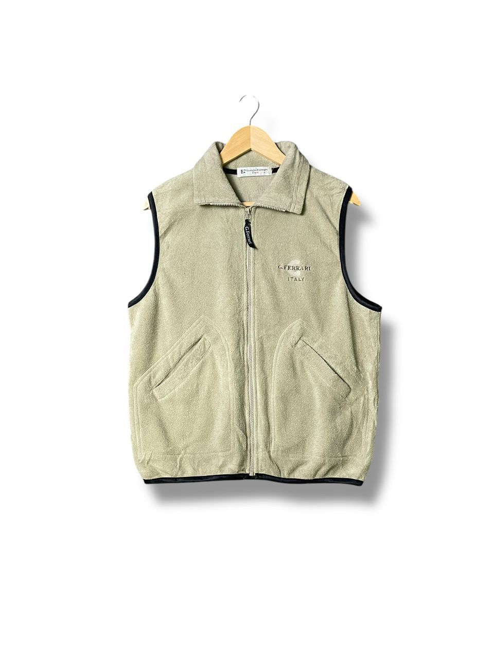Vintage Vintage 90’s Giorgio Ferrari Fleece Vest (1) Size US L / EU 52-54 / 3 - 1 Thumbnail