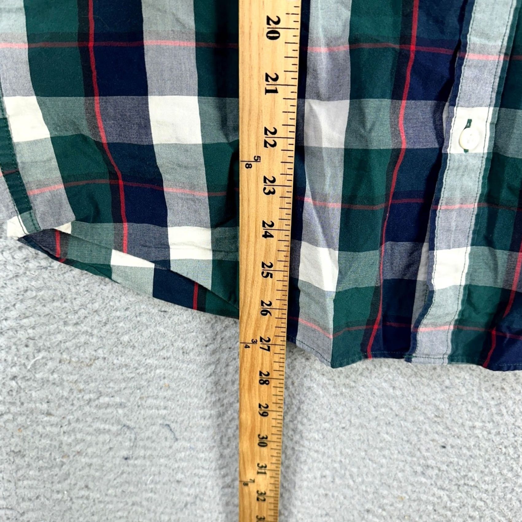 J.Crew J Crew Button Down Shirt Mens Large Blue Green Plaid Slim Fit Pocket Long Sleeve Size US L / EU 52-54 / 3 - 7 Thumbnail