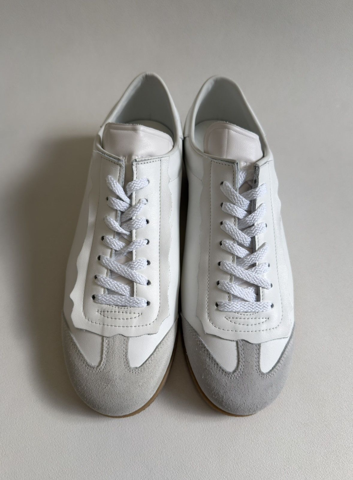 Maison Margiela Sample White Leather ‘Featherlight’ Sneakers Size US 10 / EU 43 - 4 Thumbnail