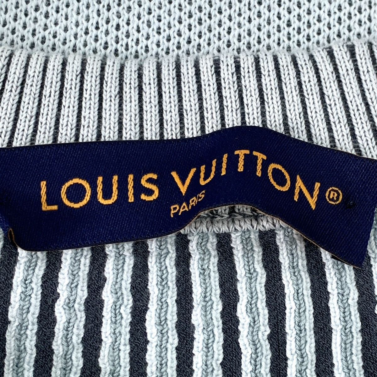 Louis Vuitton Louis Vuitton Striped Intarsia Crew Neck Knit Sweater K26WX Size US XXL / EU 58 / 5 - 6 Thumbnail