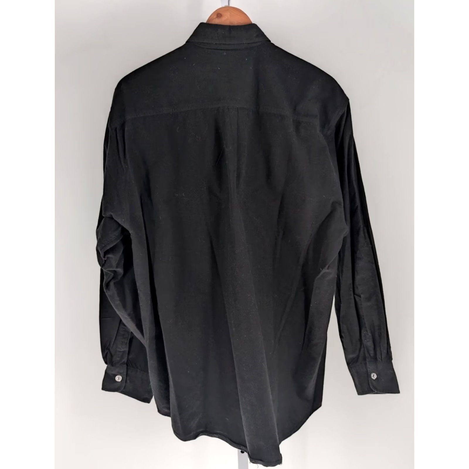 Calvin Klein VINTAGE Calvin Klein Sport Shirt Mens L Black Flannel Engineer Pocket 1990s 100% Cotton Overshirt Size US L / EU 52-54 / 3 - 4 Thumbnail